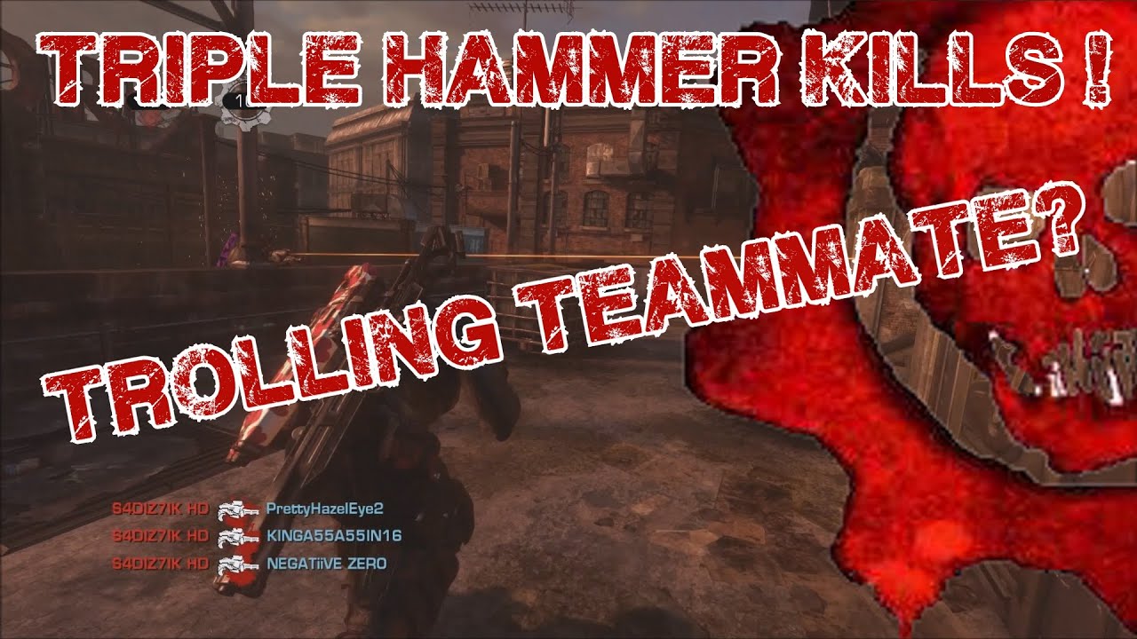 Triple Hammer Of Dawn Kills, BEST ROOFTOPS MATCH EVER??! (Gears Of War: Ultimate Edition)