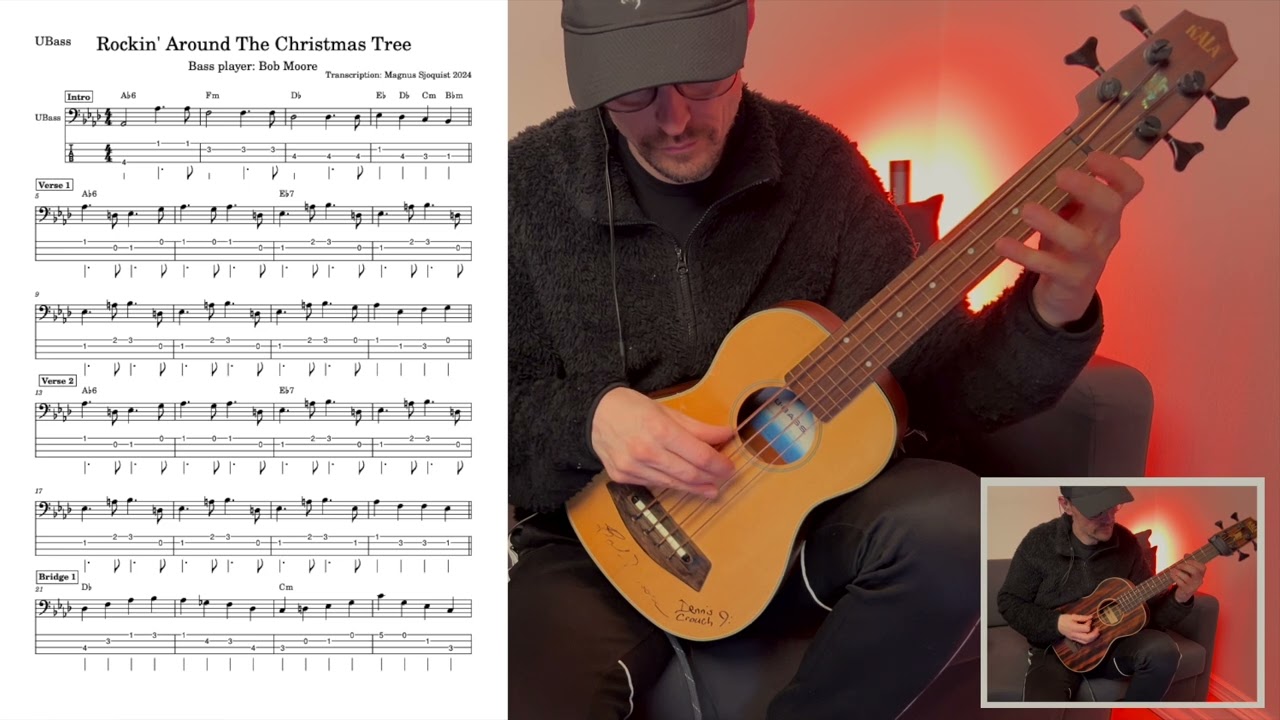 UBass Lesson: Rockin Around The Christmas Tree - Bass and Tic-Tac Parts