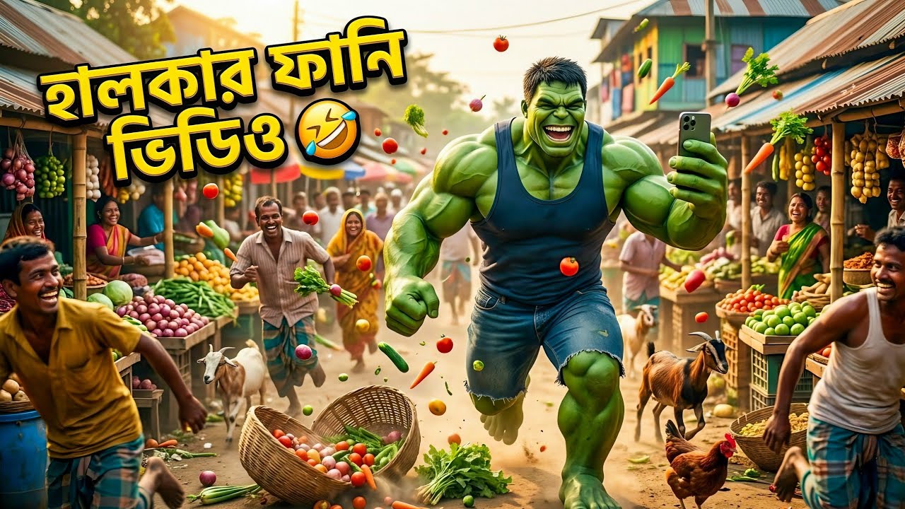 হালকার ফানি ভিডিও 🤣 | বাজারে হাল্কের পাগলাটে কাণ্ড!