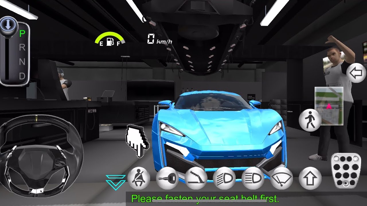 My Lamborghini car blast on race track  in 3D driving class #gaming