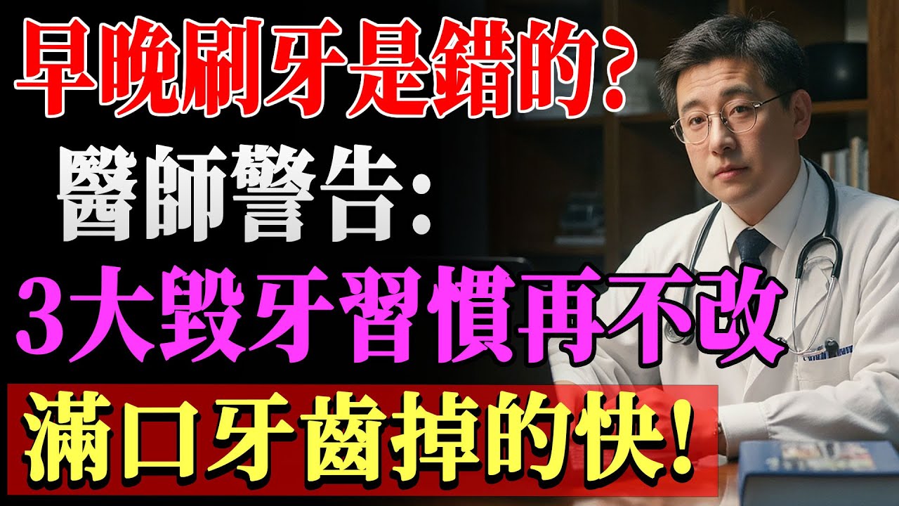 55歲後必看！台灣牙醫警告：3大毀牙習慣快改掉，避免滿口牙齒迅速流失！