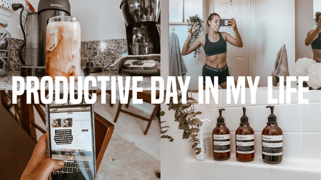 PRODUCTIVE DAY IN THE LIFE: to-do lists, workout, new preset & bts of being a business owner