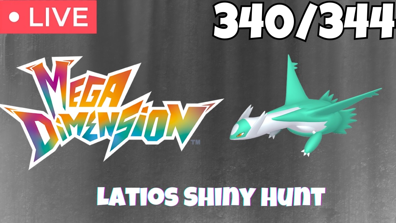 [LIVE] Latios Shiny Hunt! Shiny Living Dex 340/344 !TCG