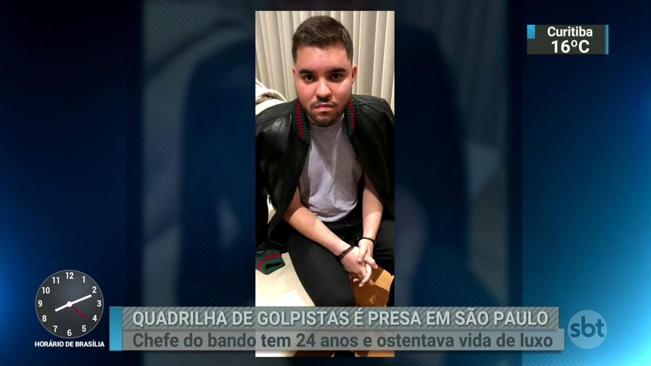 Chefe de quadrilha de golpistas é preso em São Paulo | SBT Brasil (10/10/18)