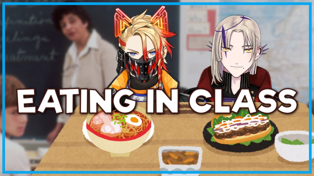 Axel and Magni loved eating food in class