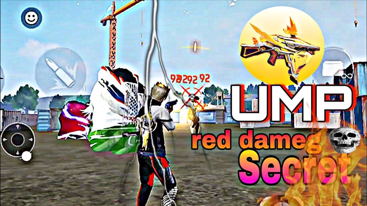 Free Fire UMP Red Damage Headshot Trick 🔥 | UMP One Tap Settings 2026.