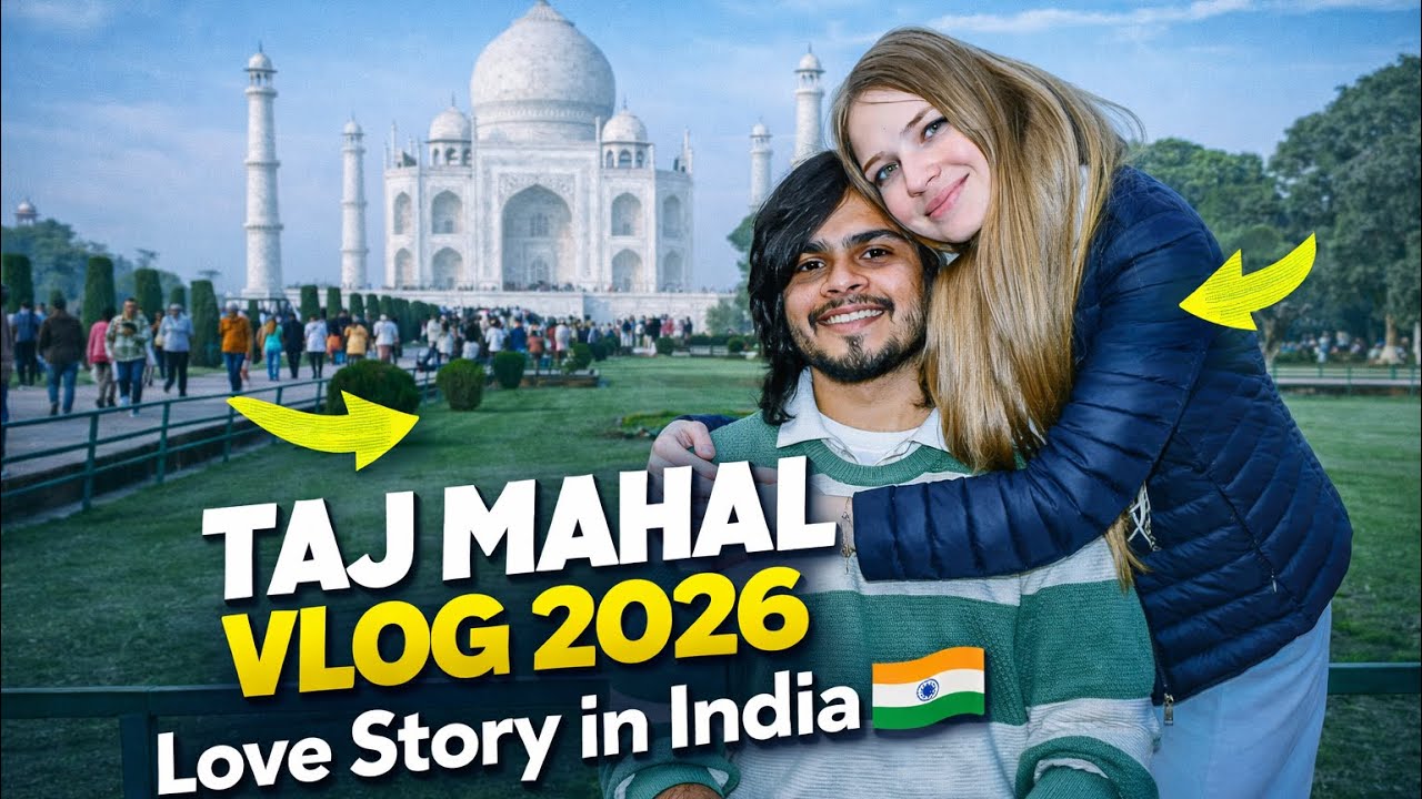 Foreigner Wife’s First Taj Mahal Visit 🇮🇳 | Our Honest Reaction