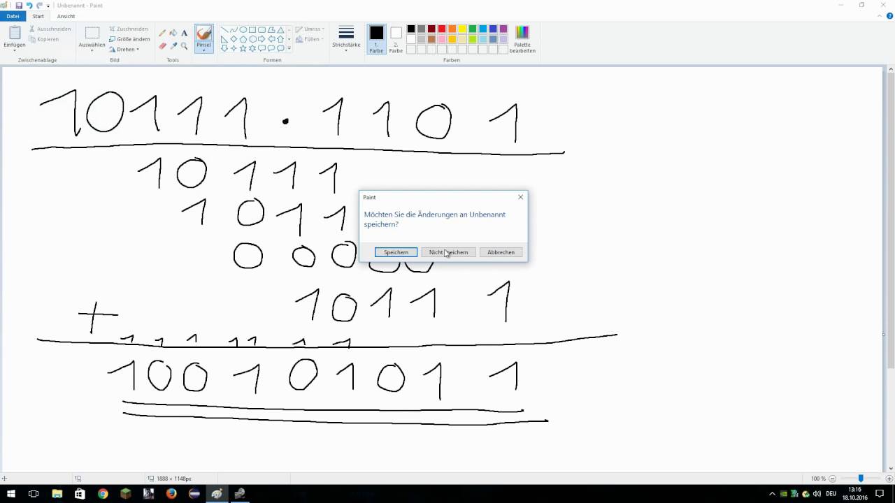 Binär rechnen 3 Multiplikation und Division