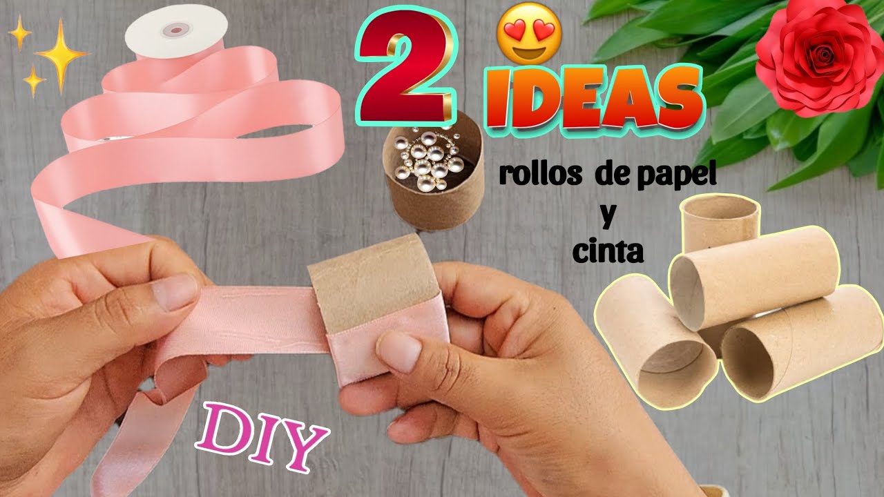 2 ideas increíbles con cinta y rollos de papel higiénico. ideas geniales de reciclaje 😍