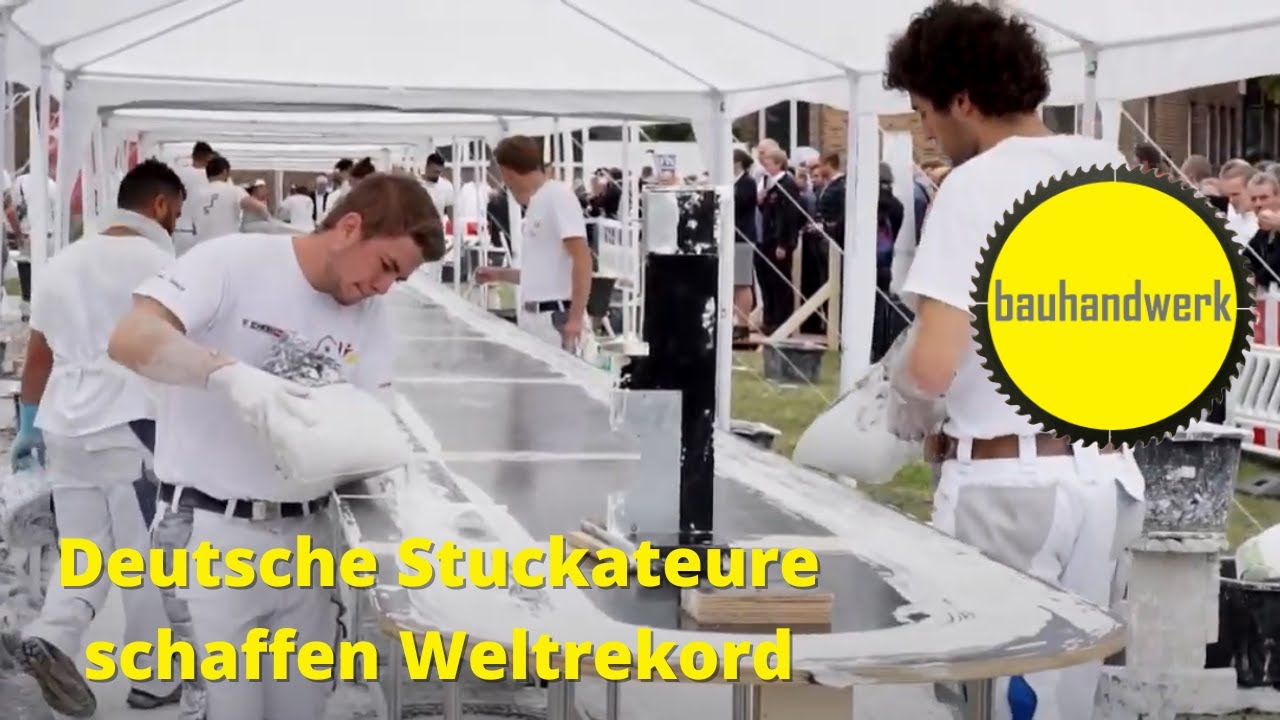 Deutsche Stuckateure schaffen den Weltrekord!