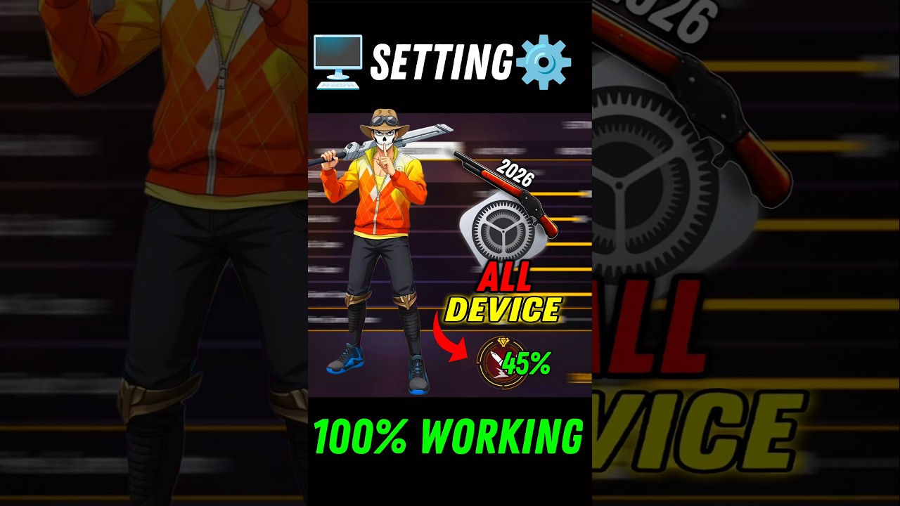 Free Fire Headshot setting 2026 ⚡ Ob52 Update Sensitivity ⚙️| Sensitivity + Hud Settings Free Fire