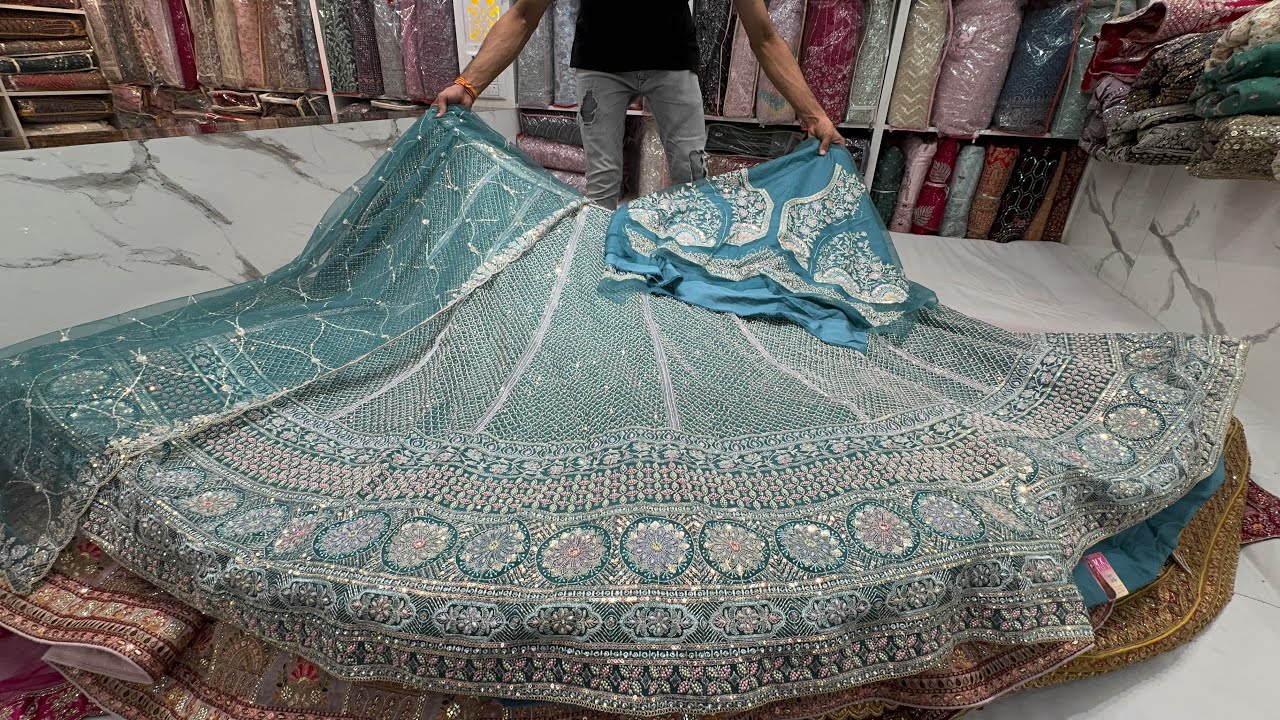 Chickpet Bangalore Wholesale Bridal and Semi bridal Lehangas.Special wedding collections for Bride.