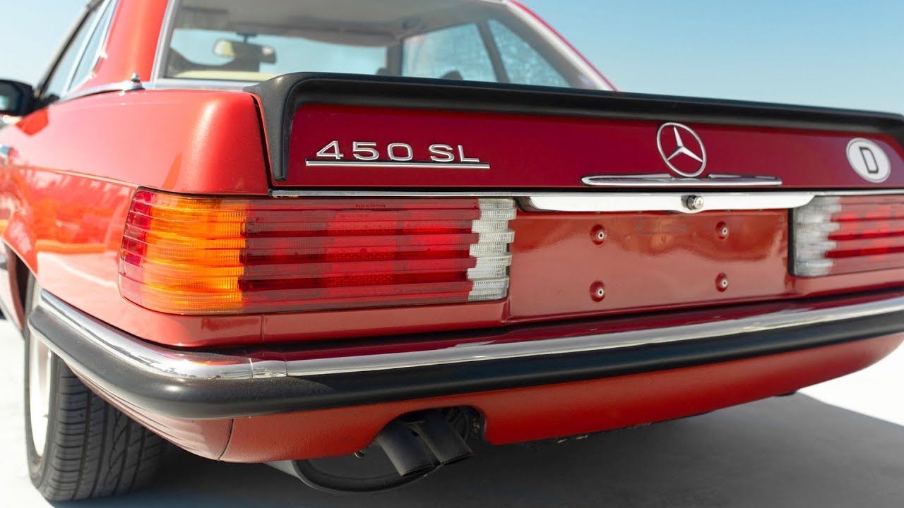 1979 Mercedes-Benz 450SL r107 in Brilliant Red Metallic