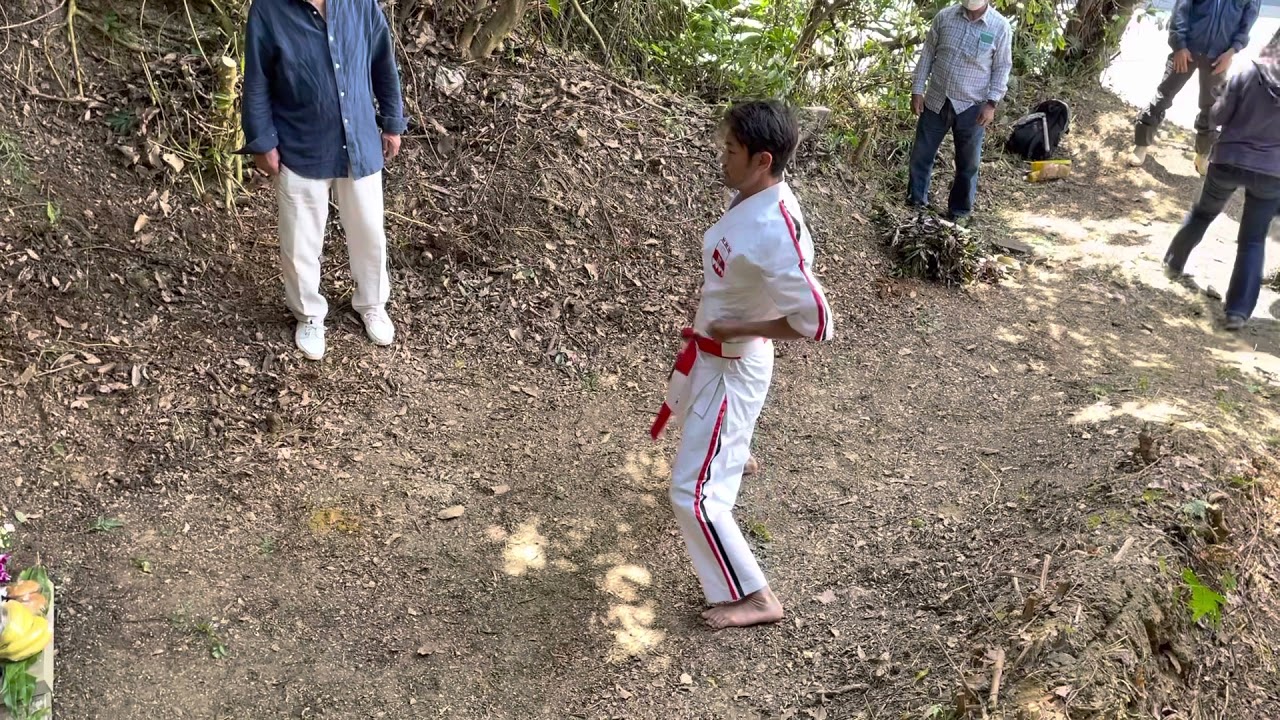喜屋武朝徳拳聖　晴明祭奉納演武　鎮当
