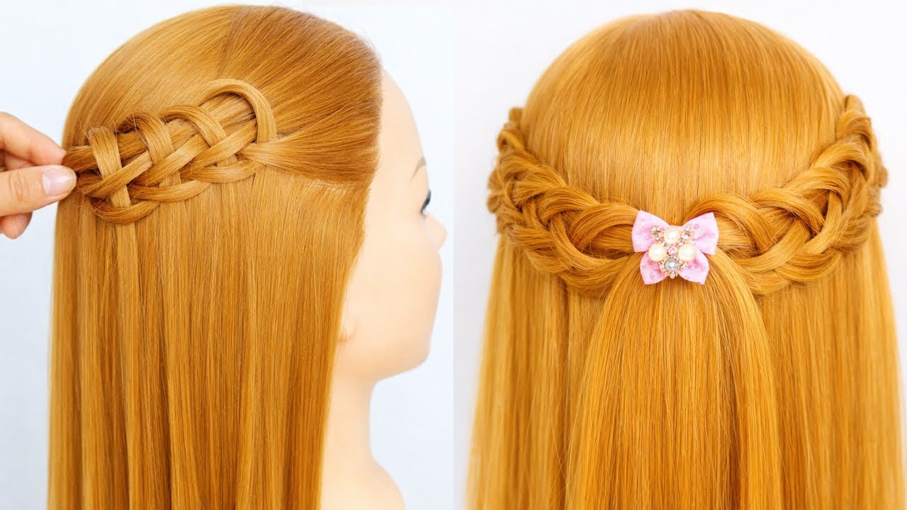 Hairstyle for Thin Hair Without Heat 💖 Cute Crown Braid | Easy Open Hairstyle for Girls