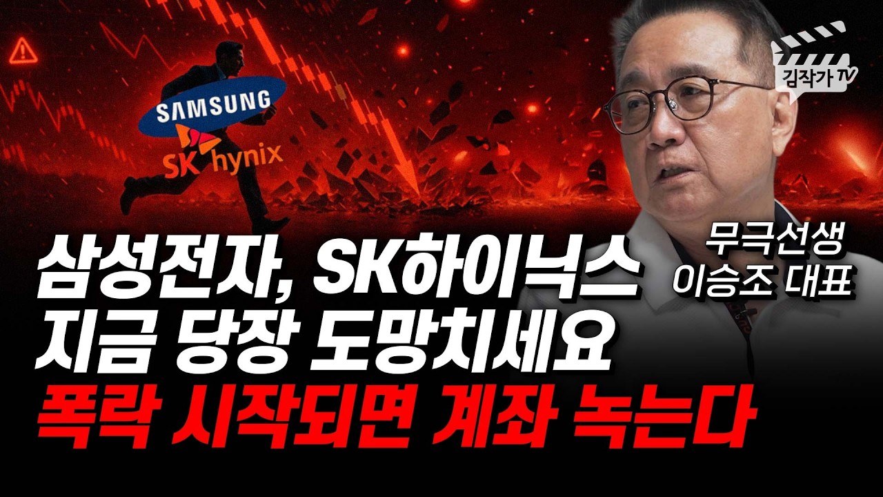삼성전자, SK하이닉스 지금 당장 도망치세요, 폭락 시작되면 계좌 녹는다 (무극선생 이승조 대표)