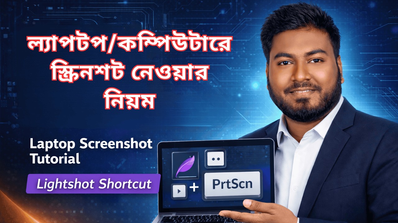 ল্যাপটপে স্ক্রিনশট নেওয়ার নিয়ম । How to take screen shot in Laptop। Lightshot Shortcut | Inovix IT