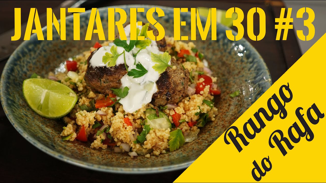 Almondegas de Kafta com Couscous Marroquino - Rango do Rafa