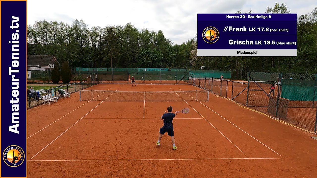 Medenspiel 2023 | Frank (LK 18.5) vs Grischa (LK 17.2) | Amateur Tennis Full Match | NTRP 3.5