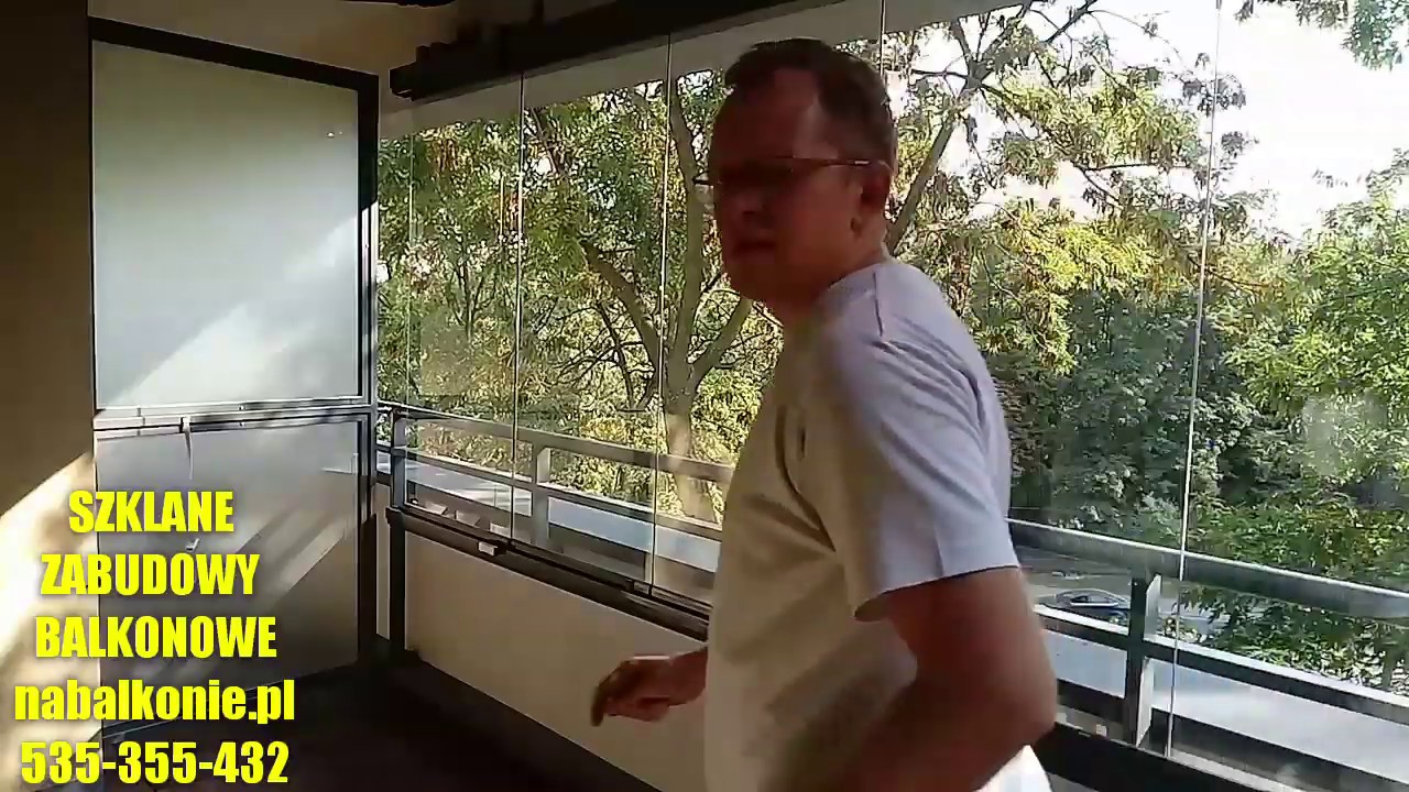 Zabudowa balkonów w systemie bezramowym Lumon.