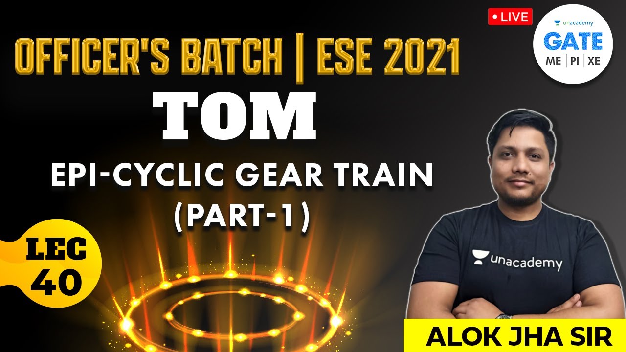 Epi-Cyclic Gear Train | L :40 | TOM |  (ME) GATE 2022 | | ESE2021