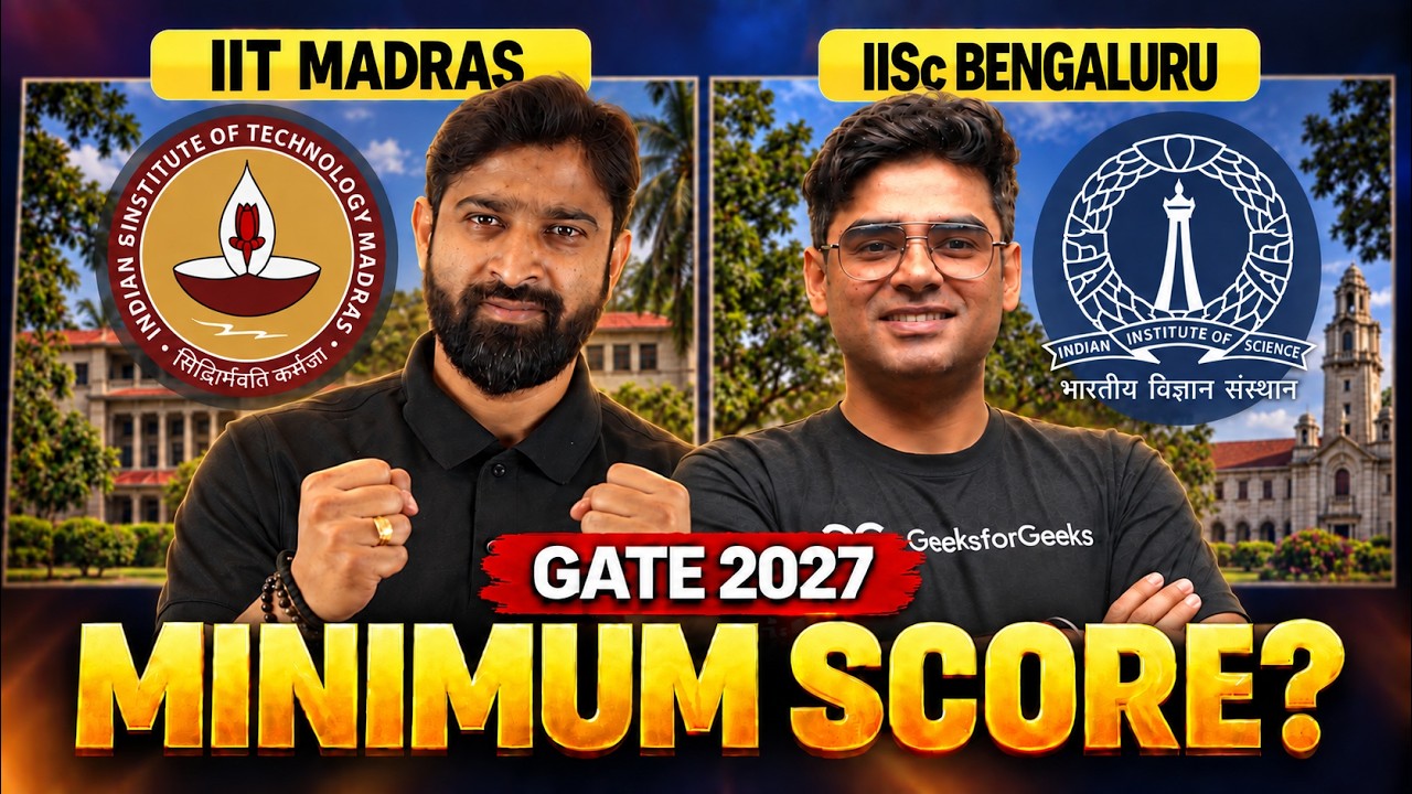 Минимальные баллы GATE 2027: IIT Madras против IISc Bangalore | Поступление на M.Tech🔥