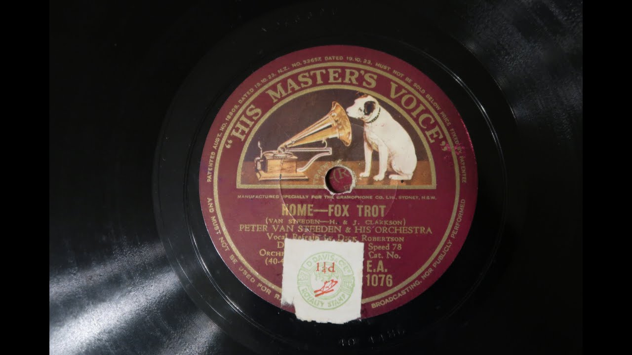 Home; Peter Van Steeden and his Orchestra with Dick Robertson; 1931 78 record