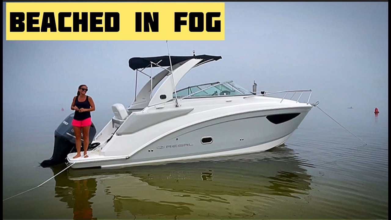 Beaching the Regal XO in Fog
