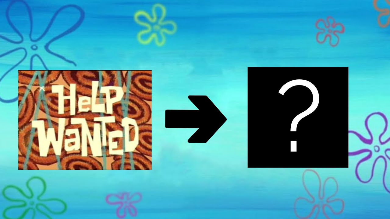 Spongebob Season One, But I remade the Title Cards.