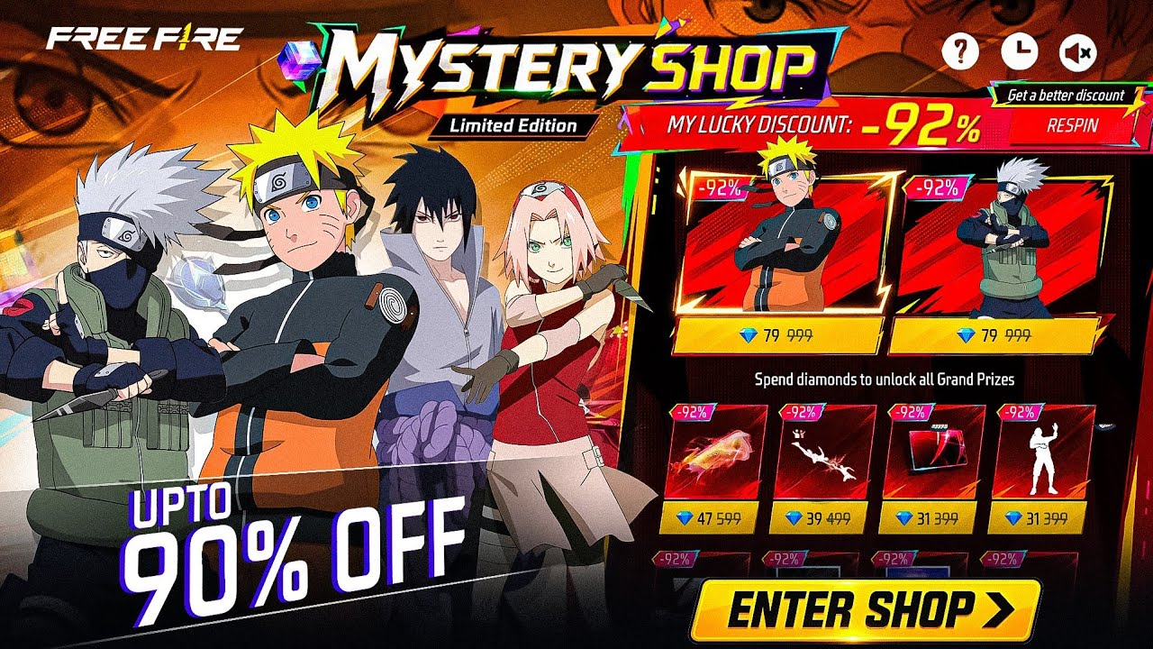 OB55🔥 Mystery Shop 100% Confirm-🇮🇳| New Discount Event Free Fire | Upcoming New Events Free Fire 