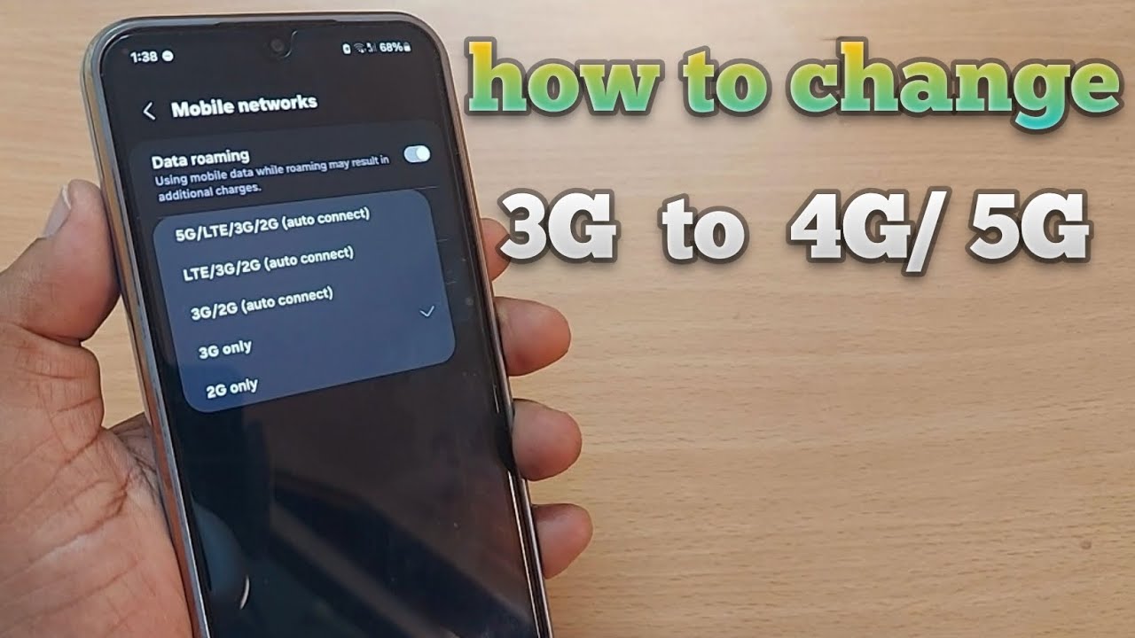 how to change 3G to 4G or 5G mobile network | 3G to 4G/5G change | mobile network change on android
