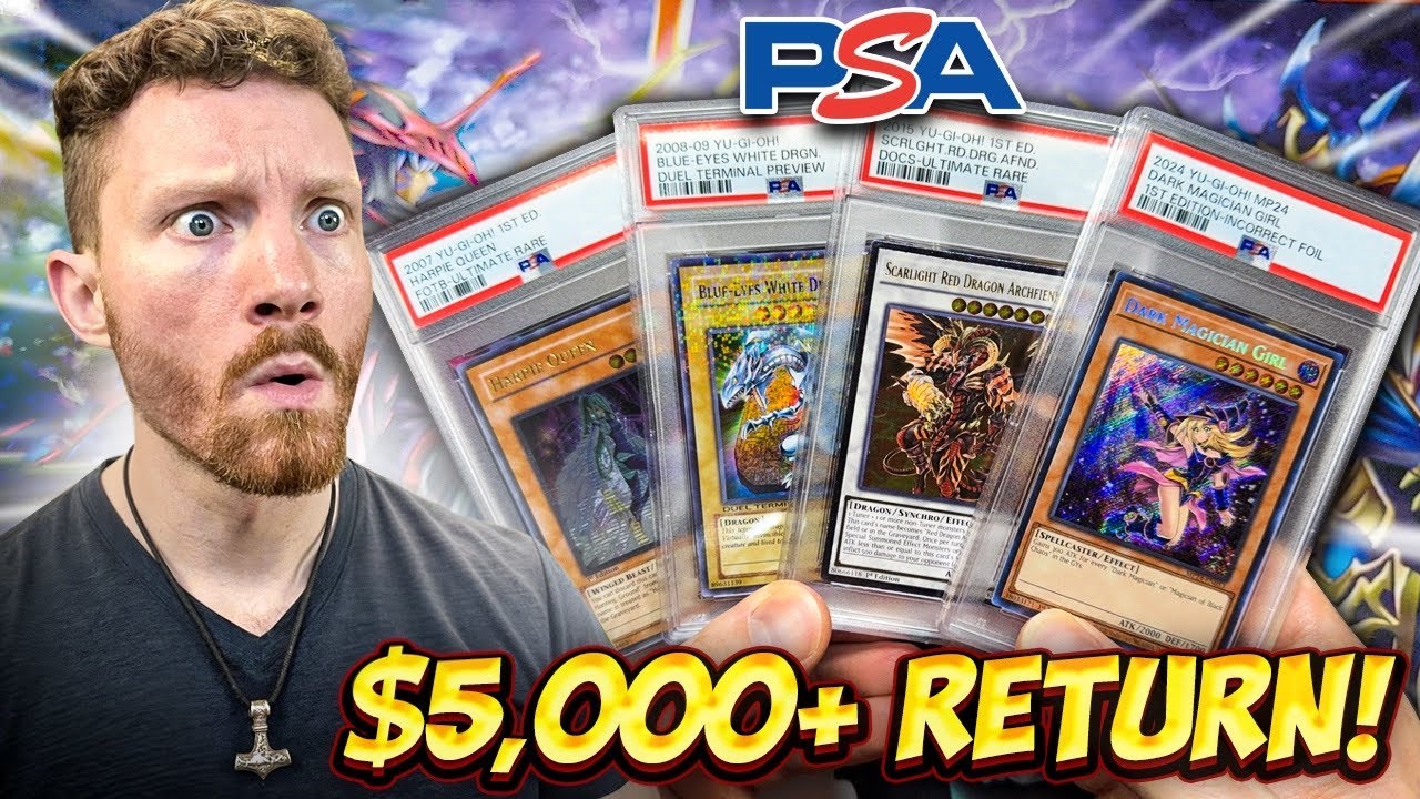 PSA Graded These RARE Yugioh Cards and the Results Were INSANE! (Don't Miss)
