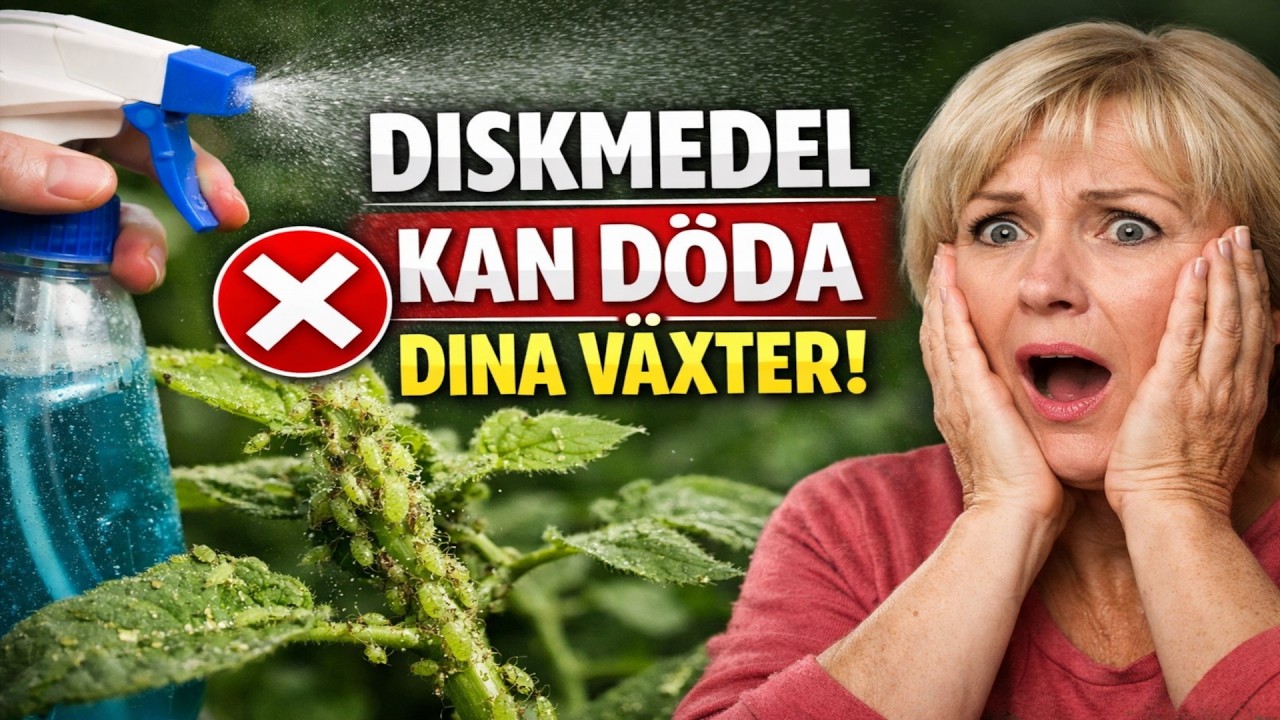 Diskmedel mot bladl&ouml;ss: Sanningen bakom husmorsknepet som kan D&Ouml;DA dina v&auml;xter!