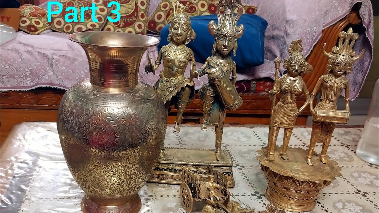 Complete video brass metarial cleaning process 