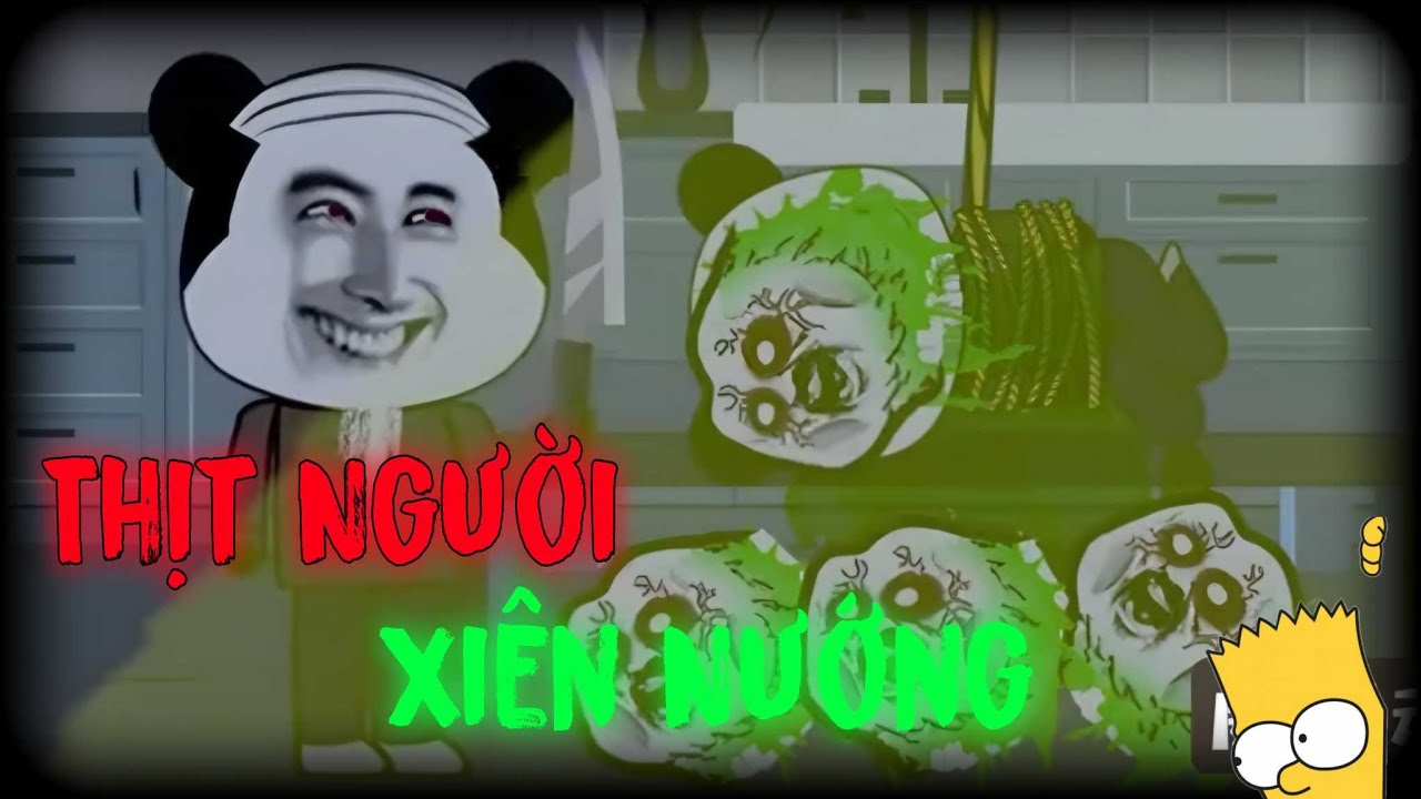 Gấu Kinh Dị Review : thịt người xi&ecirc;n nướng | phim hoạt h&igrave;nh gấu h&agrave;i hước kinh dị