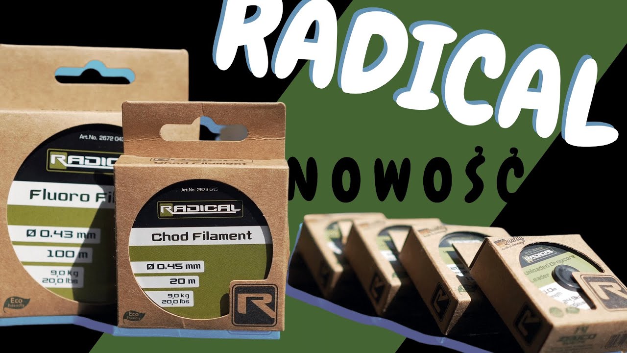 Materiały na przypony karpiowe Radical / nowość 2020