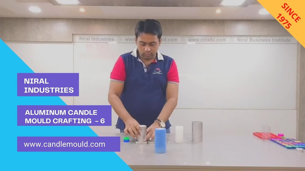 Pillar Candle Crafting with Centerfill Colourful Tealight or Pillar using Niral Candle Mould