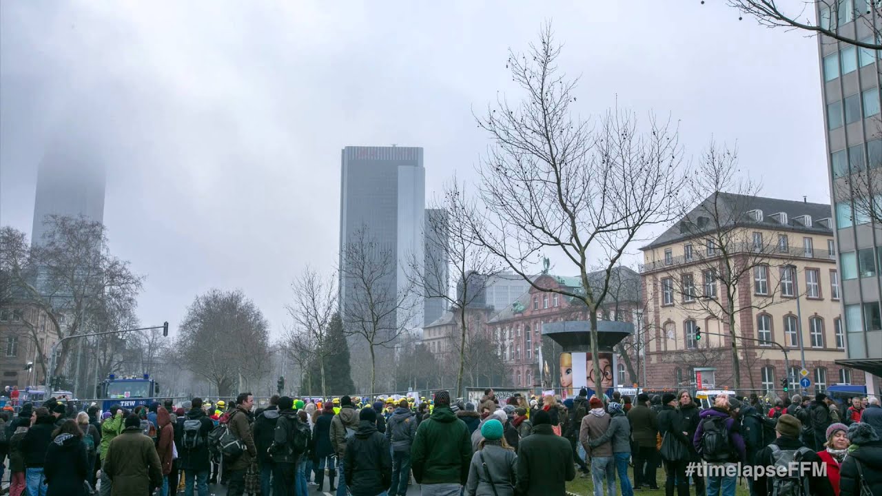 Sprengung AfE-Turm Zeitraffer & Zeitlupe