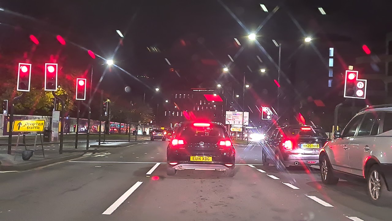 Driving on Slough Langley towards M4  Diversion route Sunday November