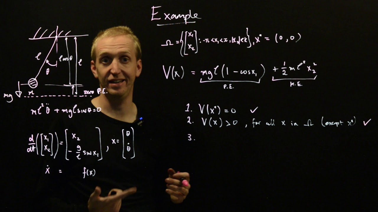 An example using the Lyapunov stability theorem