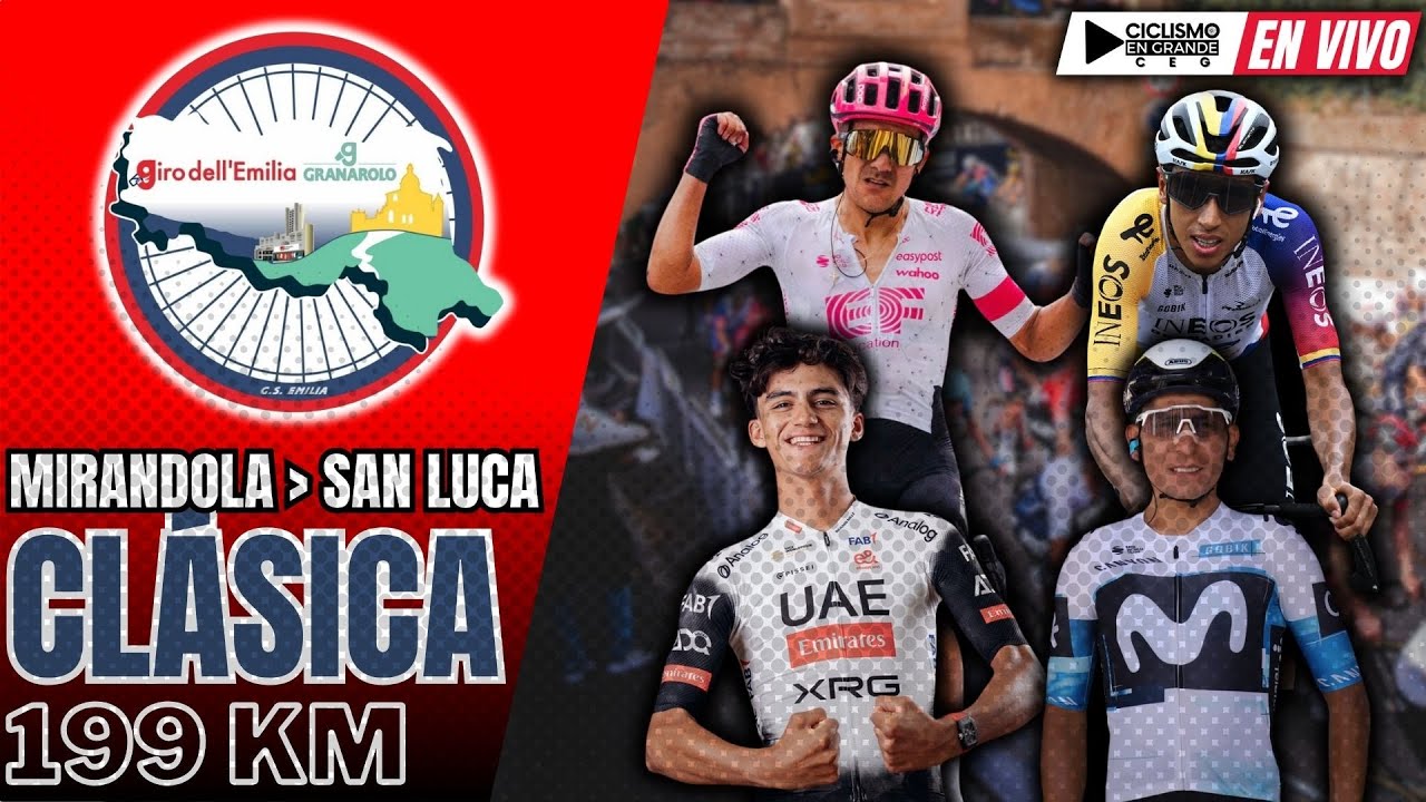 🔴(EN VIVO)🚵‍♂️🔴 Giro dell'Emilia 🔴 CLÁSICA 🚵‍♂️ 199 KM / MIRANDOLA - SAN LUCA