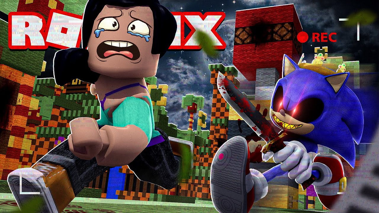 CHASING my GIRLFRIEND as EVIL SONIC in ROBLOX