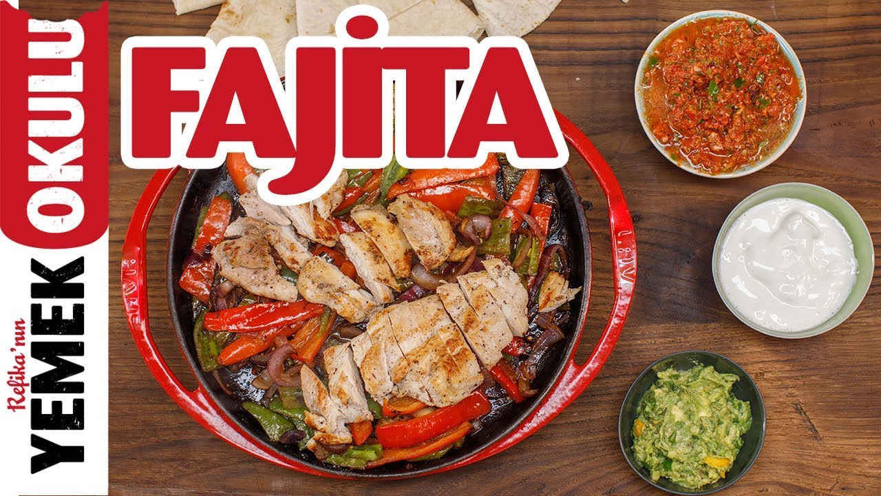 Tavuk FajitaTarifi | Evde Fajita Yapımı | Guacamole ve Salsa Sos Tarifi