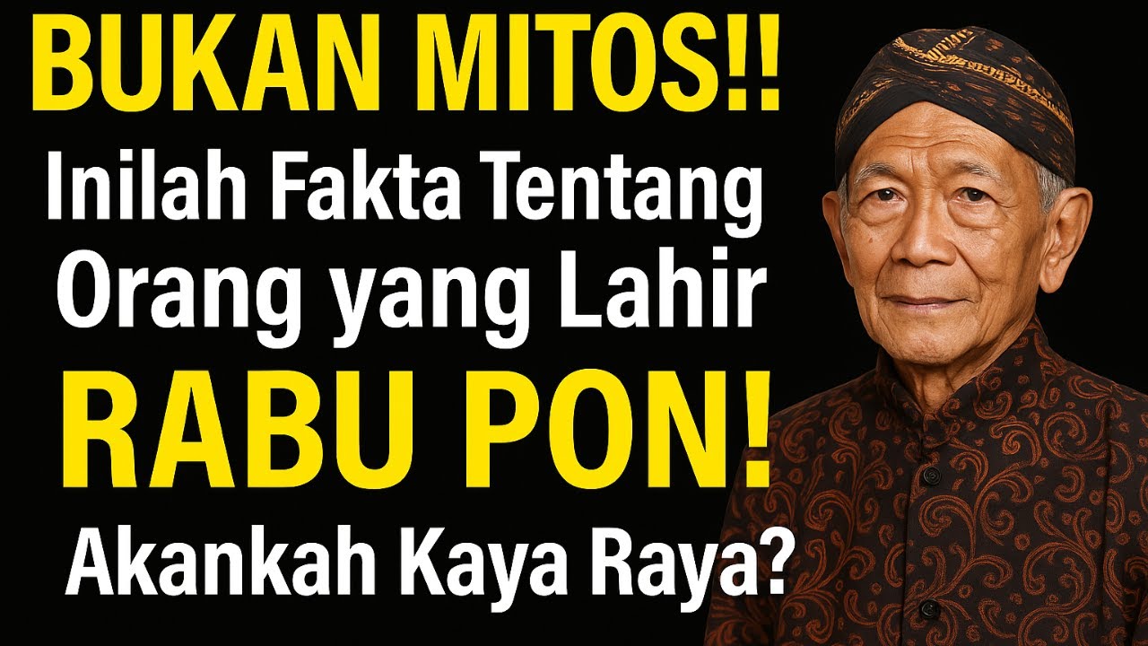 BUKAN MITOS‼️ Inilah Fakta Tentang Orang yang Lahir Rabu Pon❗ Akankah Kaya Raya❓