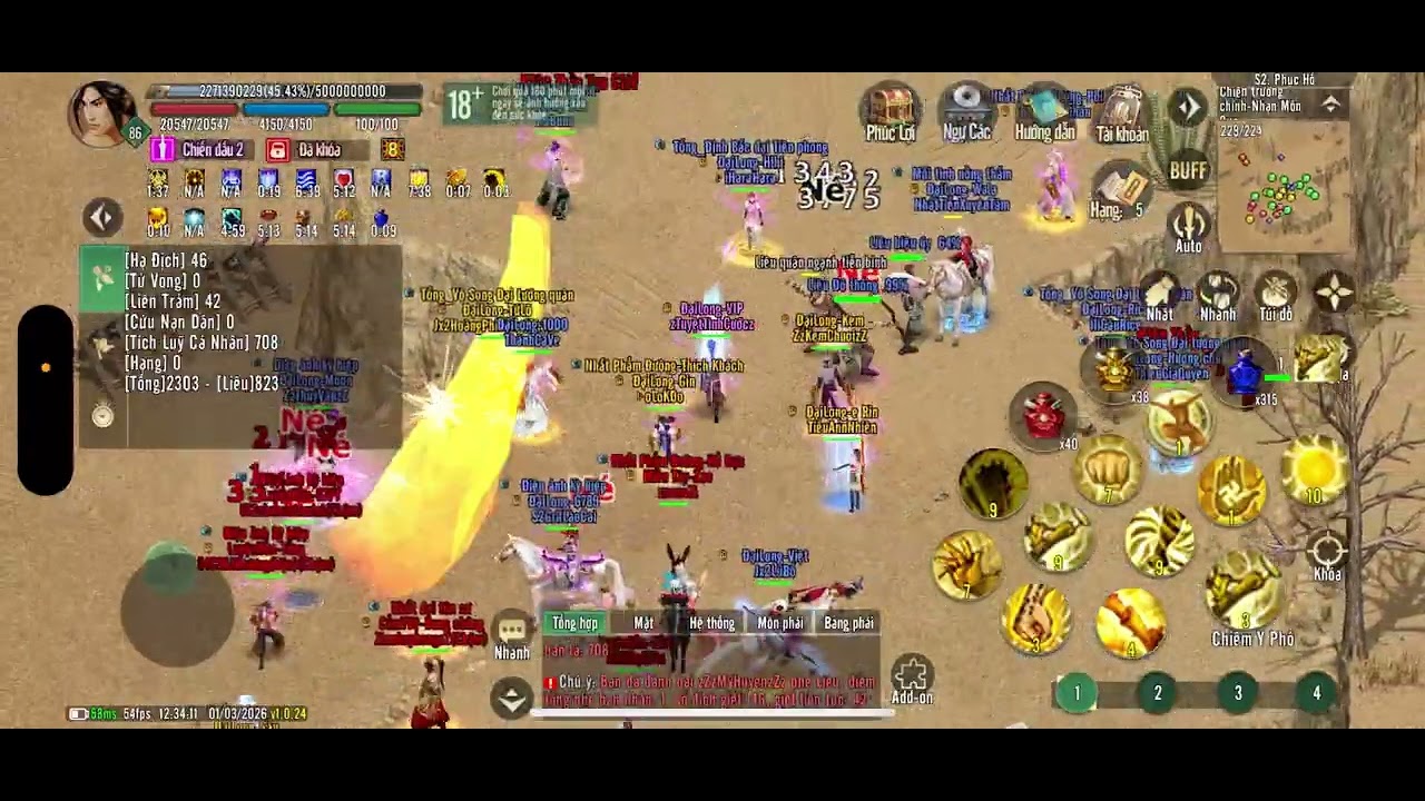 Đang tính la NPH vì mãi ko gộp sever ai dè nay bả gộp rồi.  #3cgame #games #vhtk2 