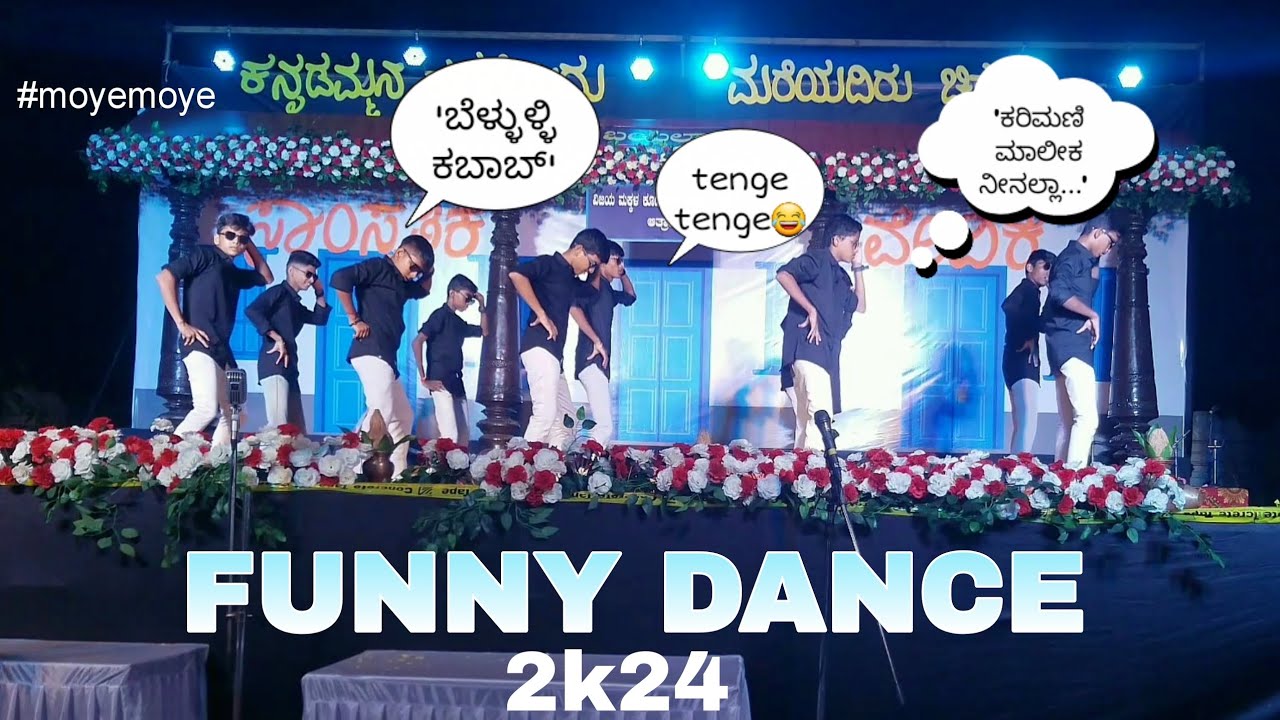 Funny dance 😂 by 9th student ,Vijaya makkala koota english medium school Athradi #comedy #funnydance