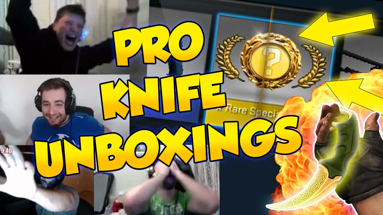 CS:GO - FUNNIEST PRO KNIFE UNBOXING REACTIONS! ft. shox, FalleN, pasha & More