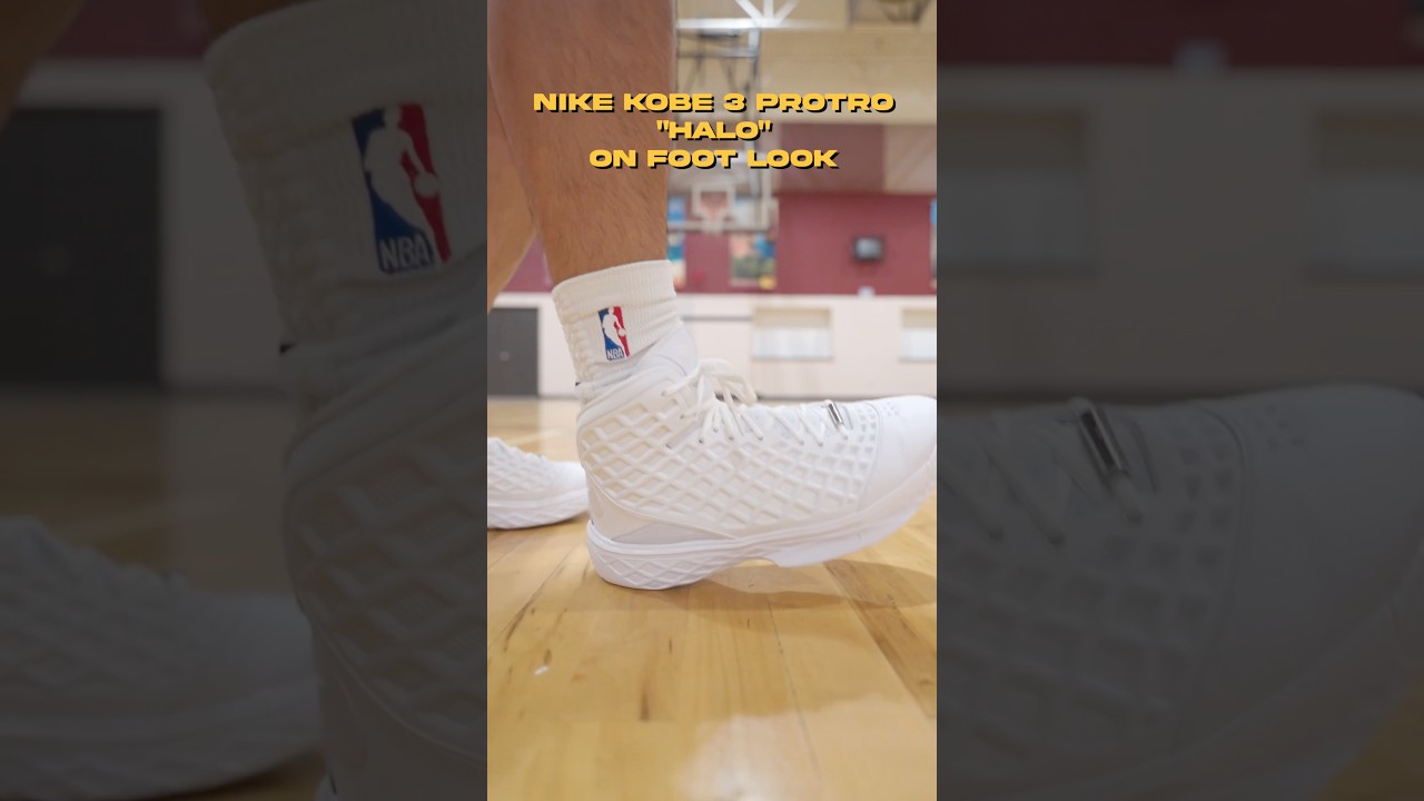 Кроссовки Nike Kobe 3 Protro &laquo;Halo&raquo; на ногах! 😇 #nike #kobebryant #basketballshoes
