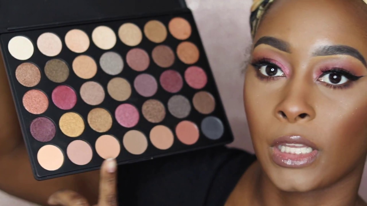 Morphe 35F Tutorial | Huda Beauty Foundation Darkskin