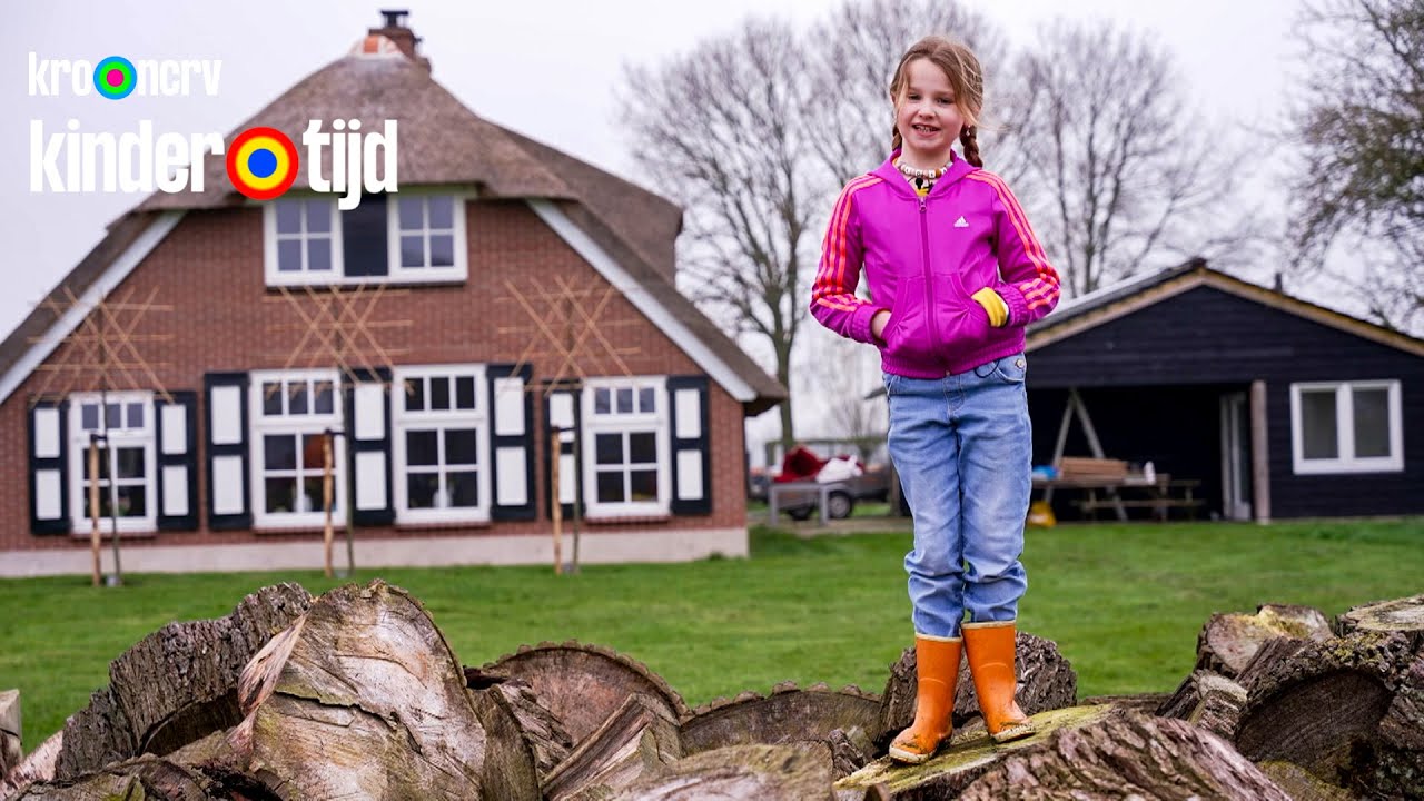 Lola woont tussen de dieren op een boerderij | Hier woon ik | Kindertijd KRO-NCRV